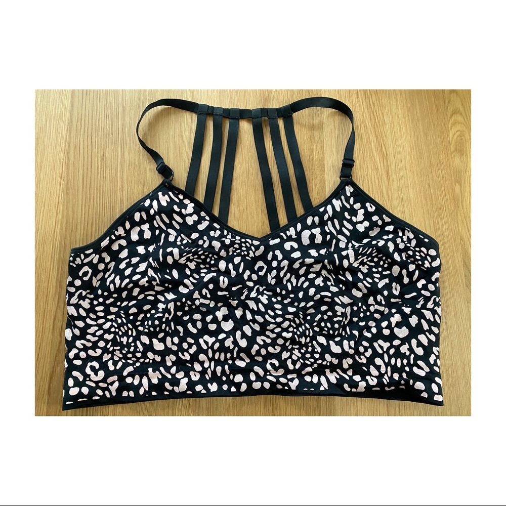 Cacique Bralette pink leopard size 22/24